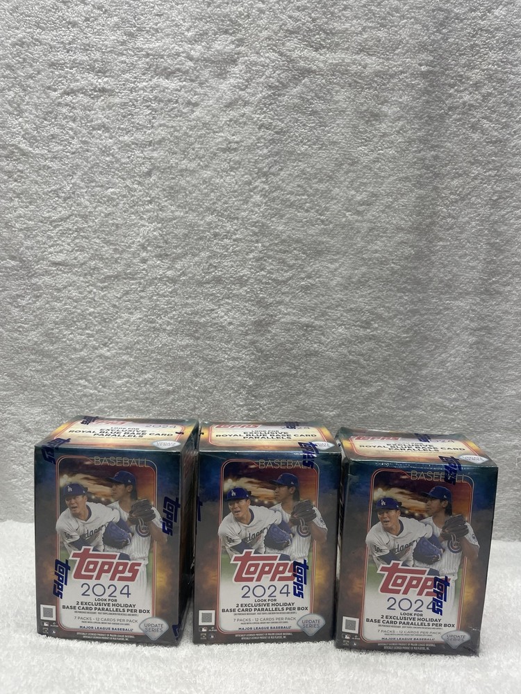 2024 Topps Baseball Update Series Blaster Box 3-Pack Lot