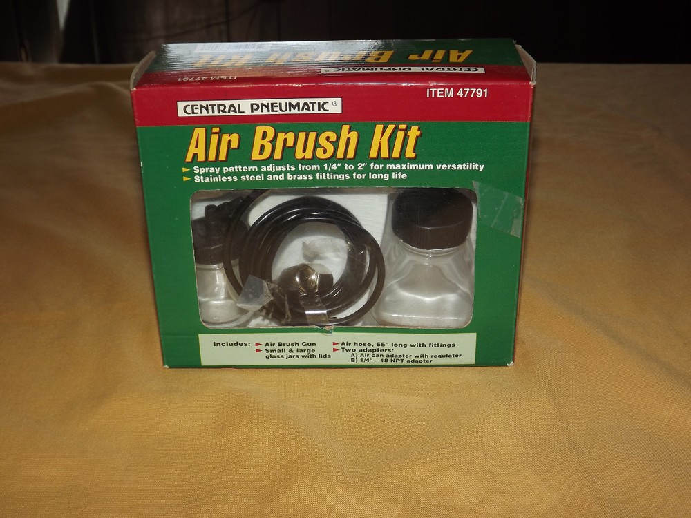 Central Pneumatic Airbrush Kit Brand New Sealed in Box