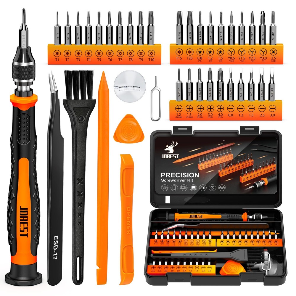 38Pcs S2 Steel Magnetic Precision Screwdriver Set with Torx Bits