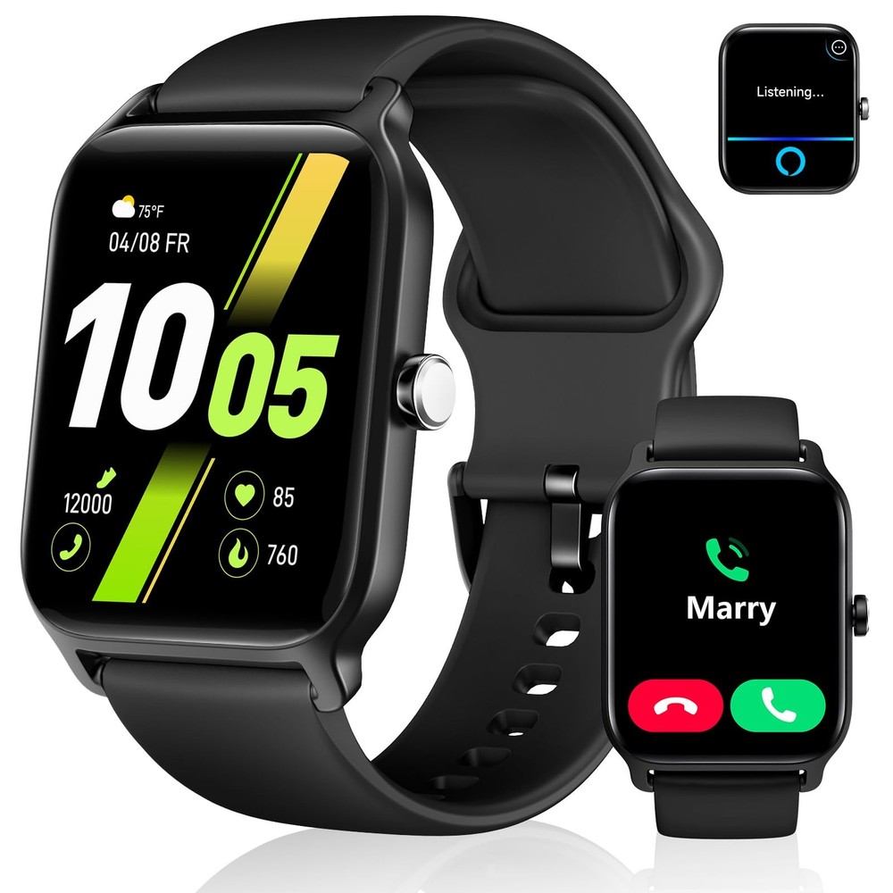 Smart Watch for Men Compatible with Android iPhone Alexa 18 Fitness Trackers