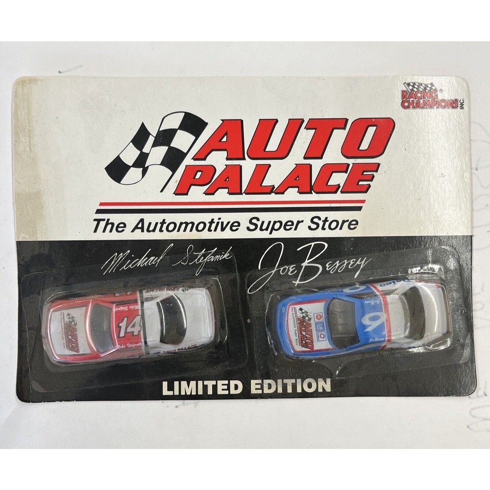Mike Stefanik #14 & Joe Bessey #9 Racing Champions Auto Palace 1:64 Diecast