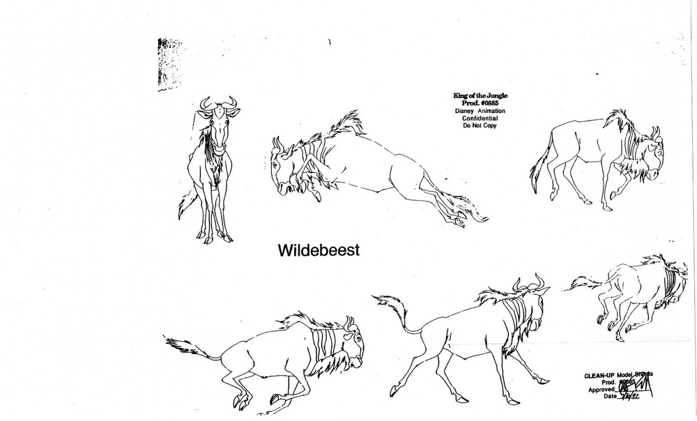 The LION KING Disney Production Model Copy used in 1998 Simba's Pride 4580