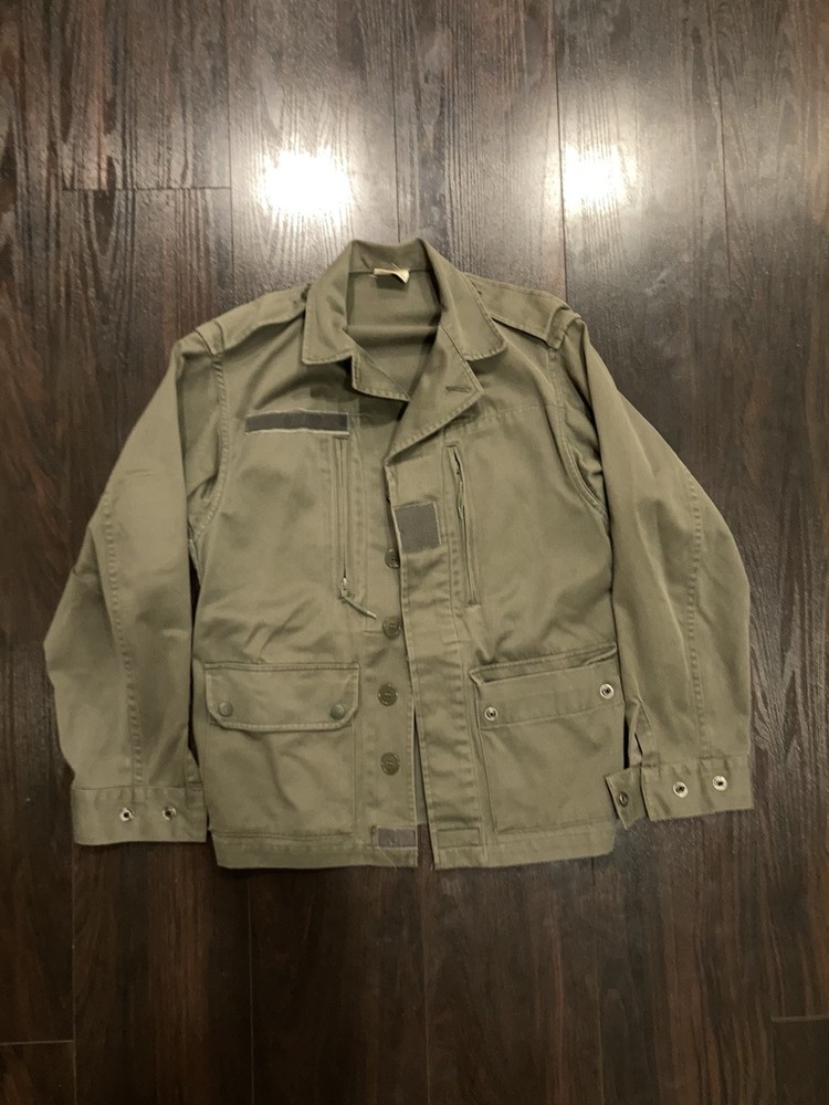 Vintage French Military M64 Jacket Medium Green 1970s