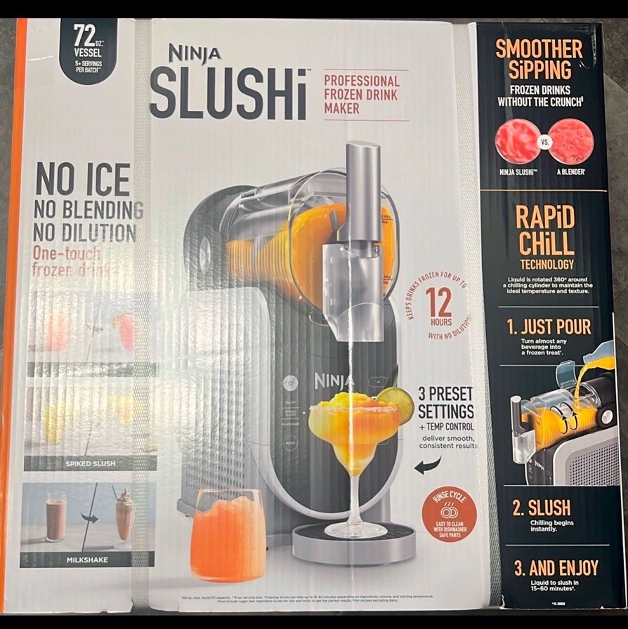 Ninja SLUSHi Pro 72 Oz Frozen Drink Maker FS300 Y9 New Fast Shipping