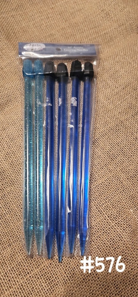 Yarn Bee 6pc acrylic knitting needles