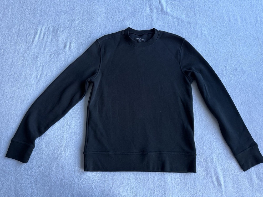 Banana Republic Black Fleece Crewneck Sweatshirt Men Size Small