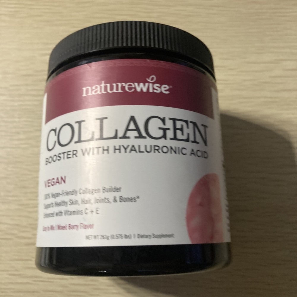 Vegan Collagen Booster with Hyaluronic Acid - Mixed Berry Flavor Exp 11/25