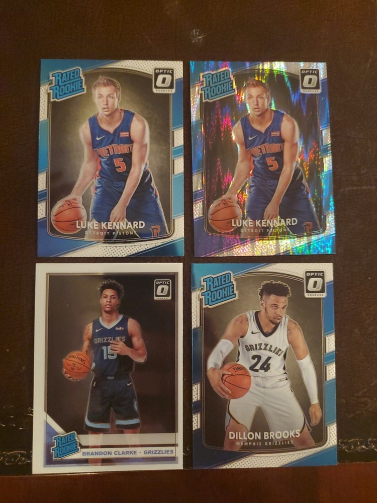 2017-18 Donruss Optic Rated Rookie Lot Kennard Brooks Clarke RC Cards