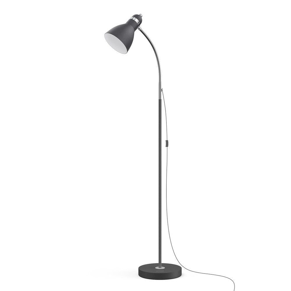 Adjustable Gooseneck Metal Floor Lamp with Heavy Base for Home Office