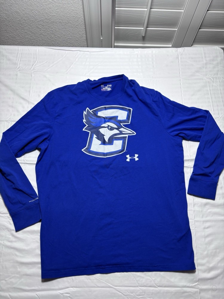 EUC Mens Creighton University Bluejays T-shirt Size XL Long Sleeve Tee St.