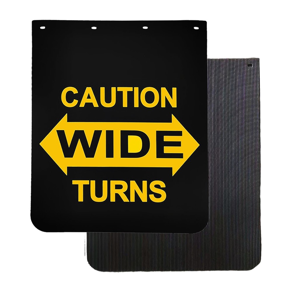 Heavy-Duty 24x30 Black Semi Truck Mud Flaps 2PCS 1/5 Thick