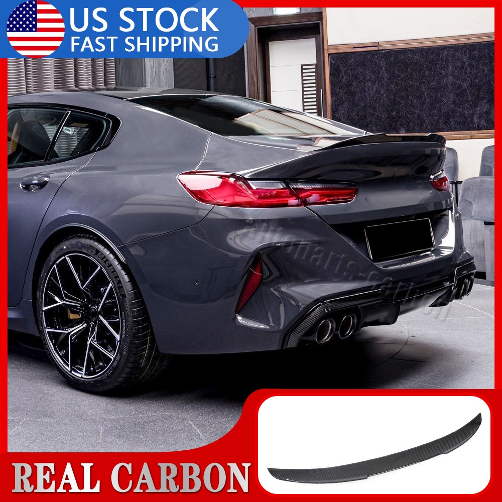 FOR 2019-2025 BMW G16 840i F93 M8 GRAN COUPE DRY CARBON FIBER TRUNK SPOILER WING