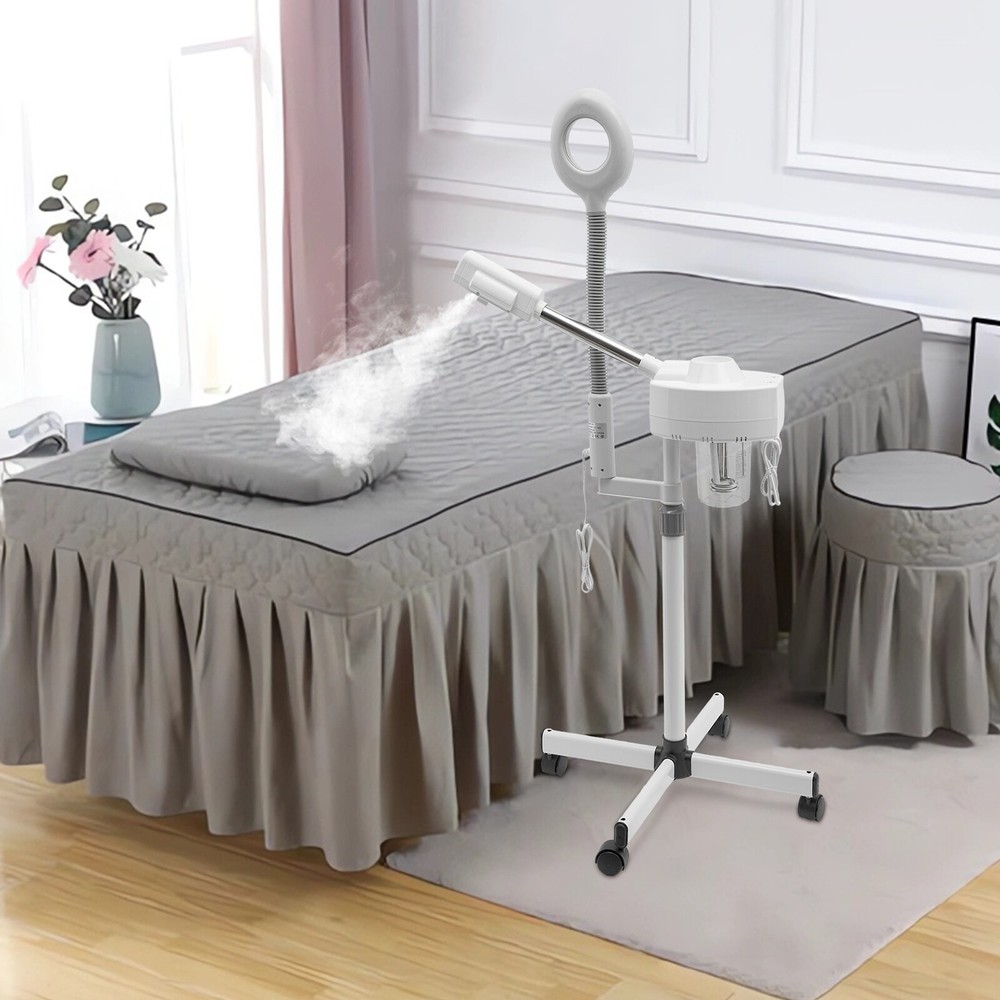 2 in 1 Facial Steamer 5x Magnifying Lamp Hot Ozone Machine Spa Beauty Salon USA
