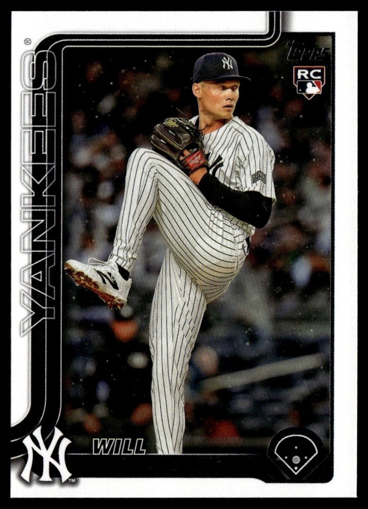 2025 Topps Series 1 Will Warren Rookie Card #97 New York Yankees