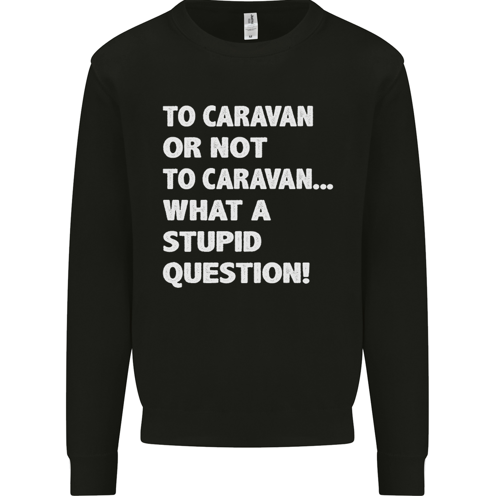 Caravan or Not to? What a Stupid Question Mens Sweatshirt Jumper