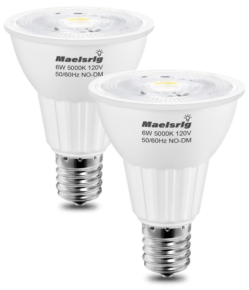 Maelsrlg E17 LED Bulb 6W(60 Watt Equivalent), Intermediate Base Spotlight Bul...