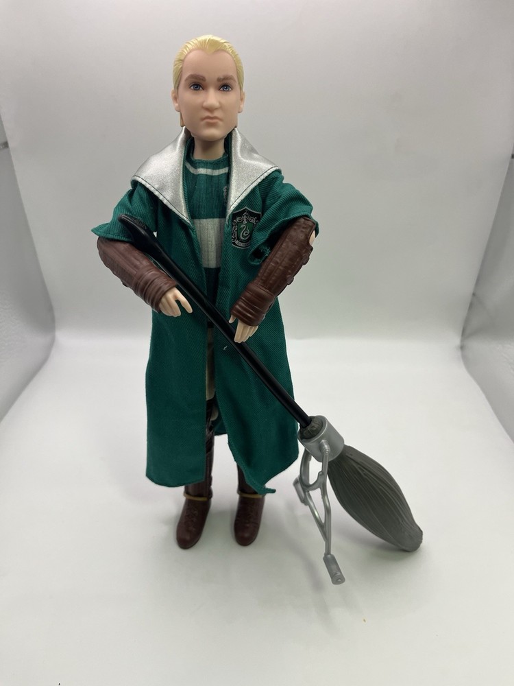 Harry Potter Draco Malfoy 10-inch Quidditch Slytherin Doll with Broom