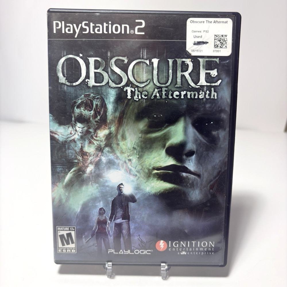Obscure The Aftermath Playstation 2 PS2 Complete CIB Tested Worn Artwork