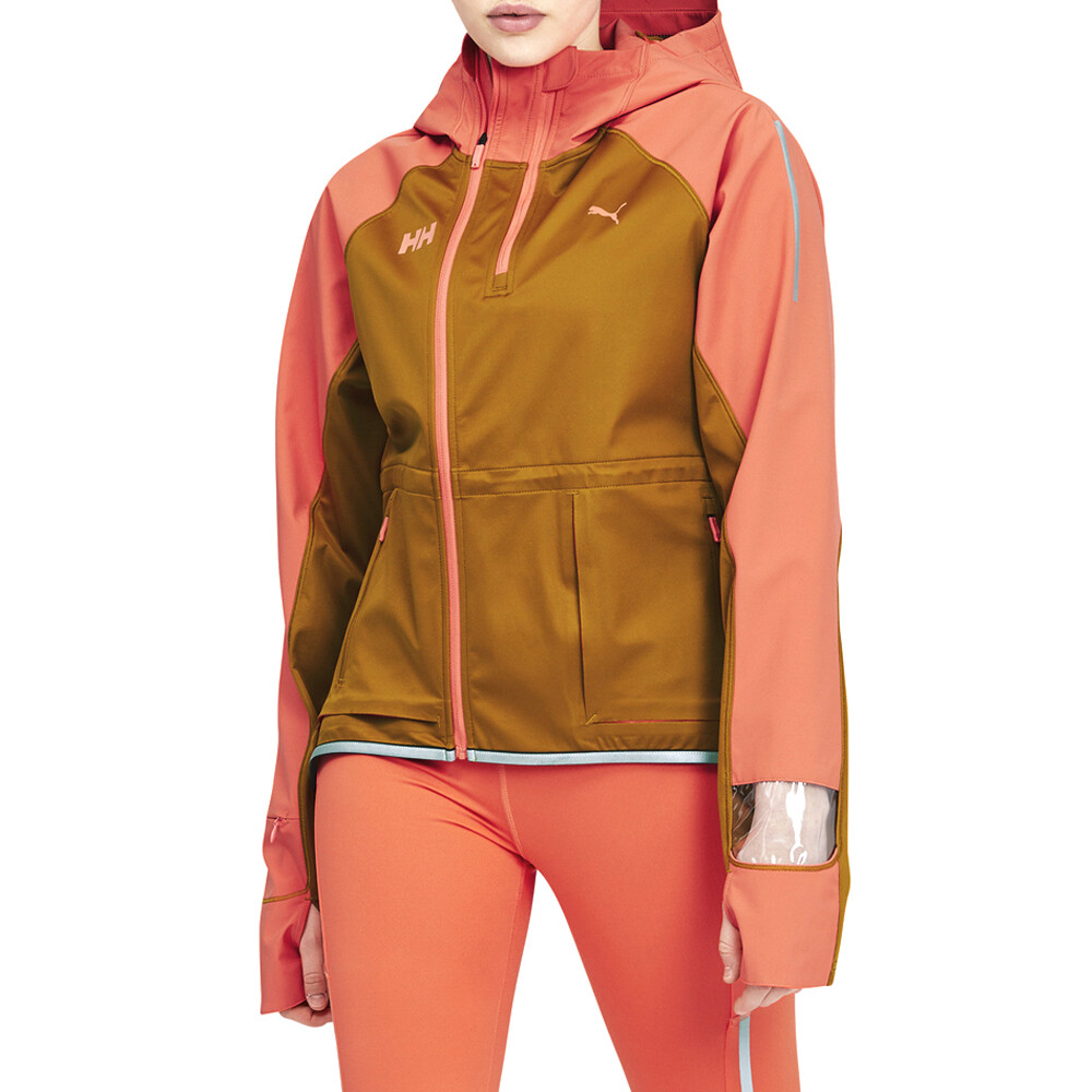 Puma X Helly Hansen Brown Run Jacket Women’s Casual Athletic Outerwear 521206-88
