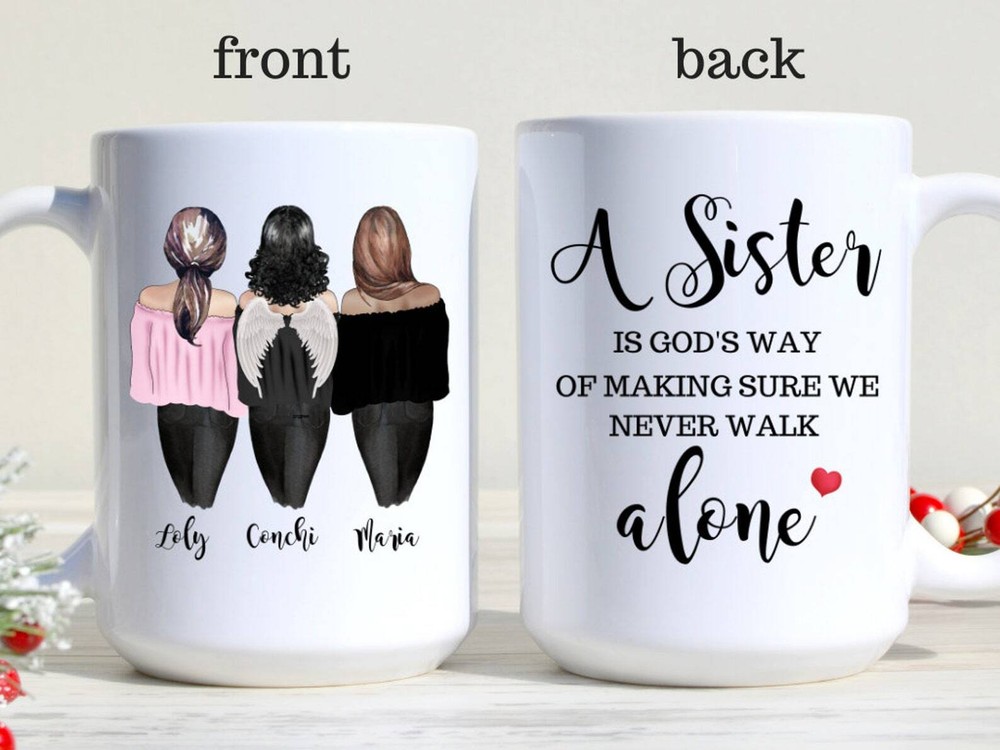 Custom Sisters Mug Best Sister Gift Sister Moving Away Mug Long Distance Sisters