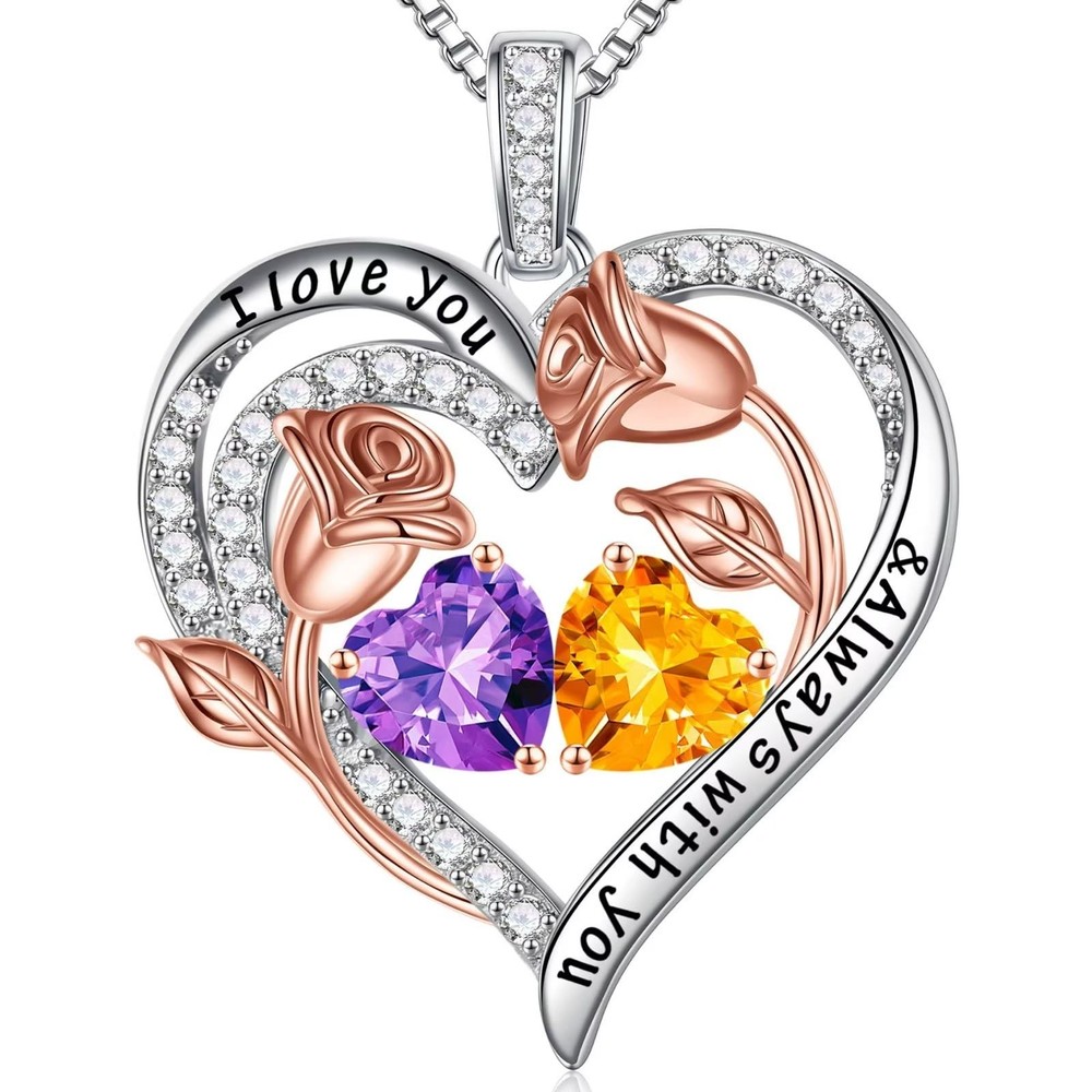 Gifts for Her - Anniversary Birthday Gifts for Her | Birthstone Necklaces for...