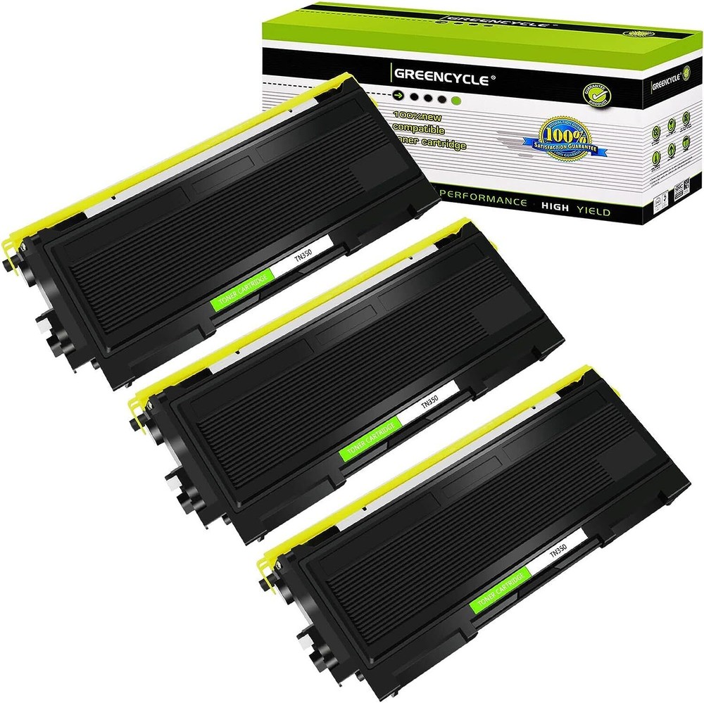 3PK High-Yield TN-350 Toner Cartridge Compatible with Brother MFC-7225N MFC-7220 Printers
