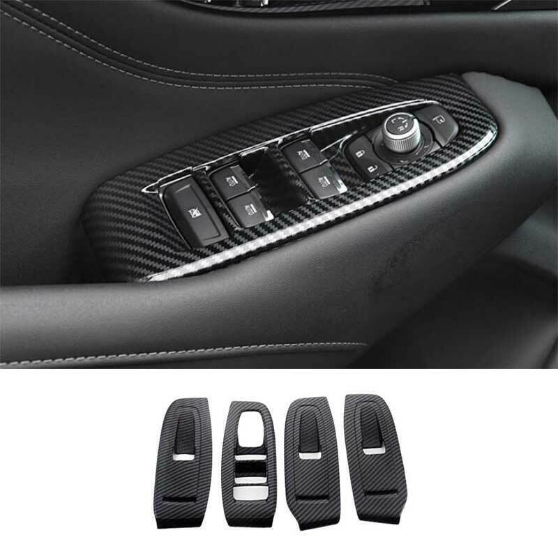 For Subaru Outback 2020-2025 Carbon Fiber Window Lift Switch Lock Panel Covers