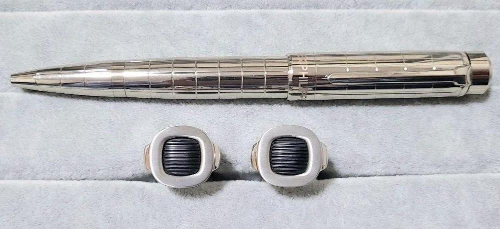 Patek Philippe Nautilus Cufflinks and Ballpoint Pen Set Baselworld 2016