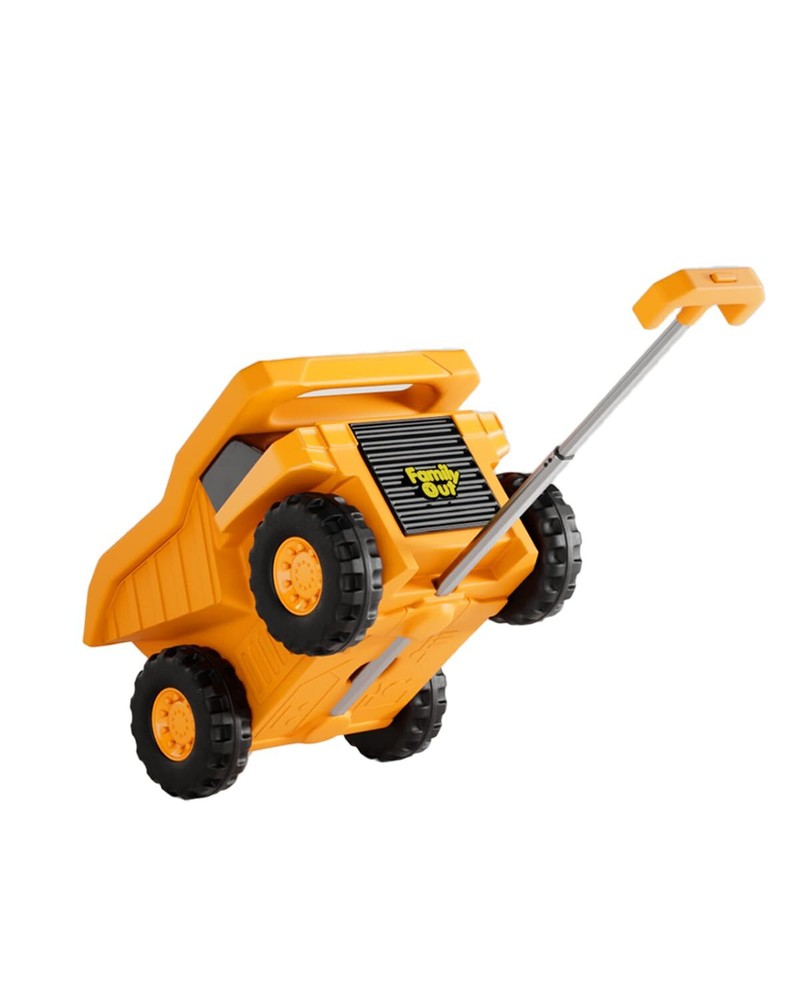 Monster Truck Design Kids Travel Suitcase Toddler Luggage With Wheels (Yellow)