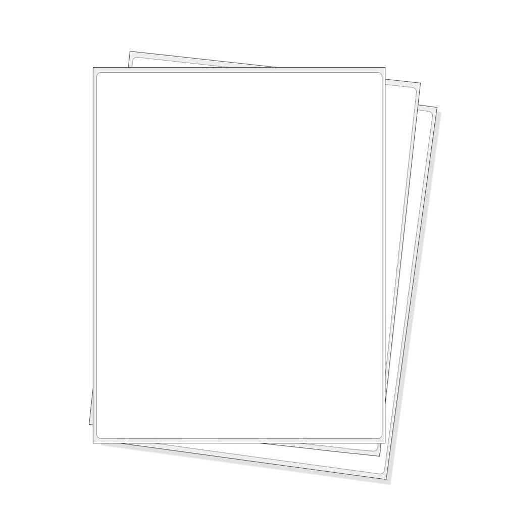 Full Sheet 8.5x11 Shipping Address Labels 100 Pack