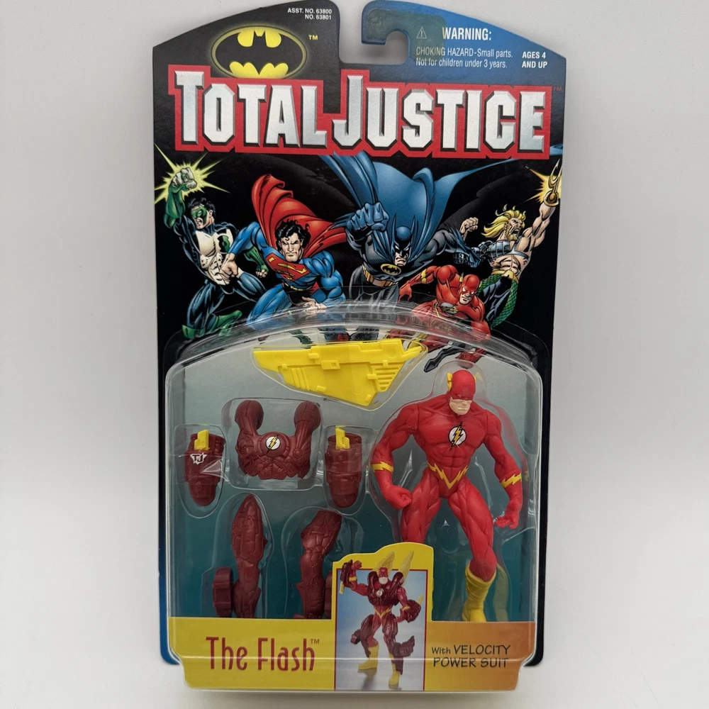 The Flash With Velocity Power Suit 1996 Kenner Total Justice Vintage S12
