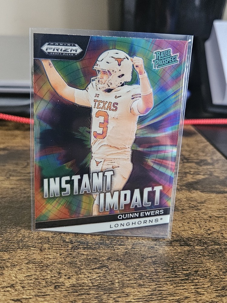 2024 Prizm Draft Picks Quinn Ewers Texas Longhorns Instant Impact Rated Rookie Card
