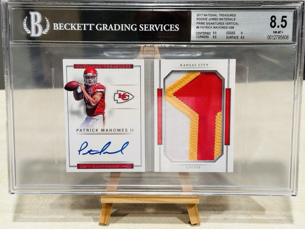 2017 National Treasures Patrick Mahomes II /99 BGS 8.5/10 RC! GOAT 📈GO CHIEFS