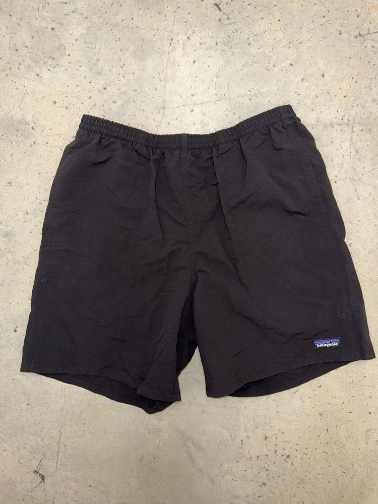 Patagonia Shorts Men's Large Black Baggies Hiking Run Outdoor Lined Nylon Pocket