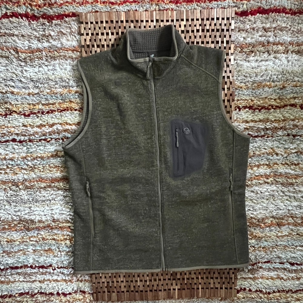 Mountain Hardwear Tech Full Zip Vest Forest Green Men's Size XL