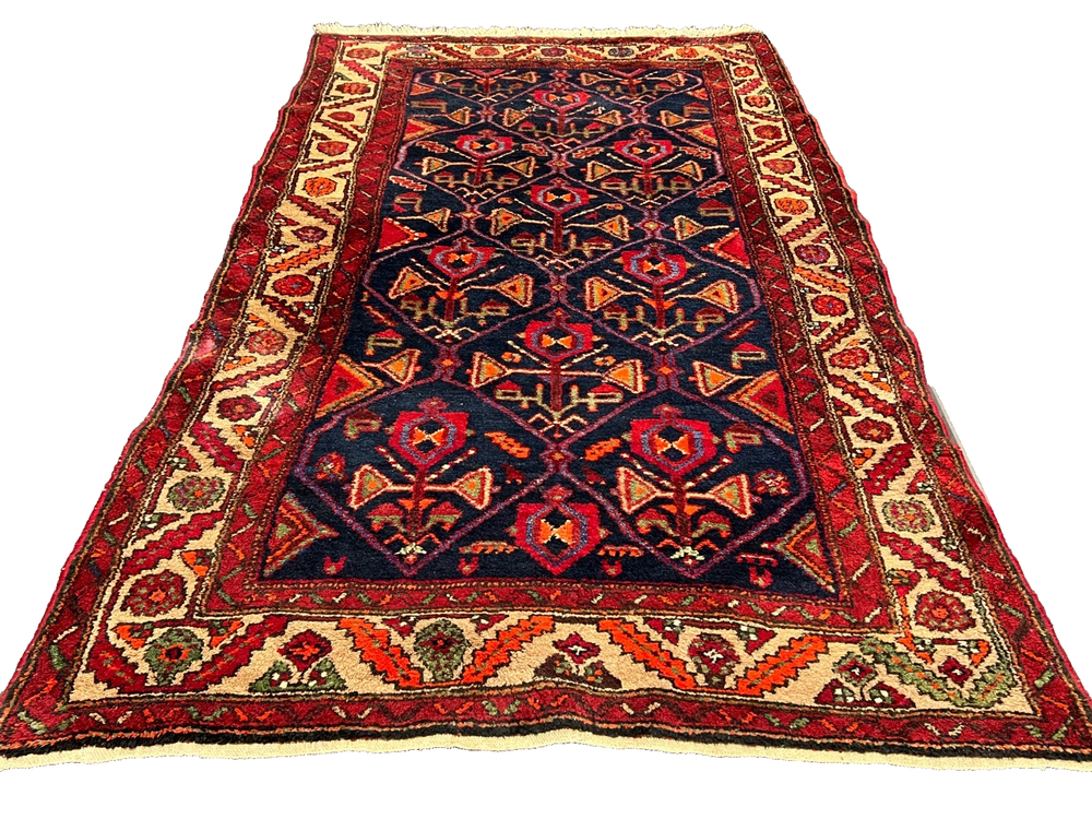 Living room hand knotted Oriental carpet 220 x 130 cm carpet rug