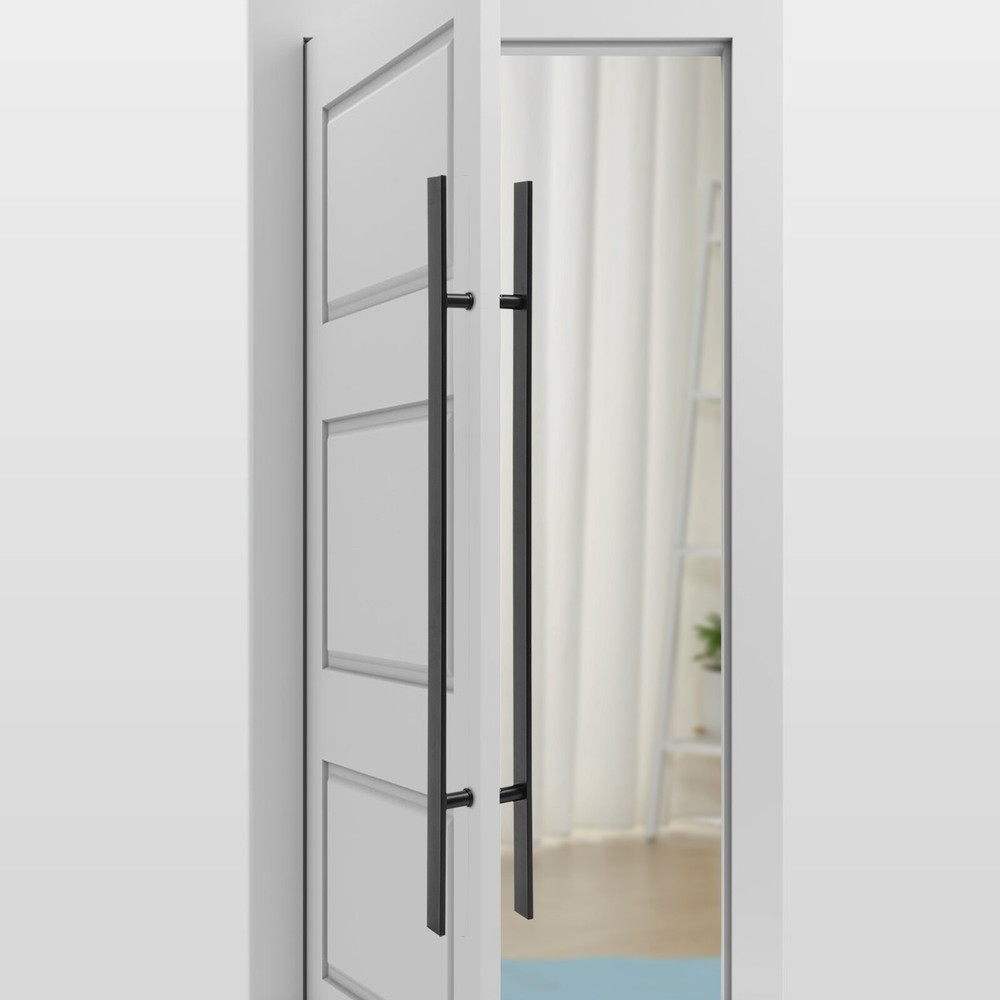 Stainless Steel Double Sided Barn Door Handle for Push Pull Sliding Doors-image