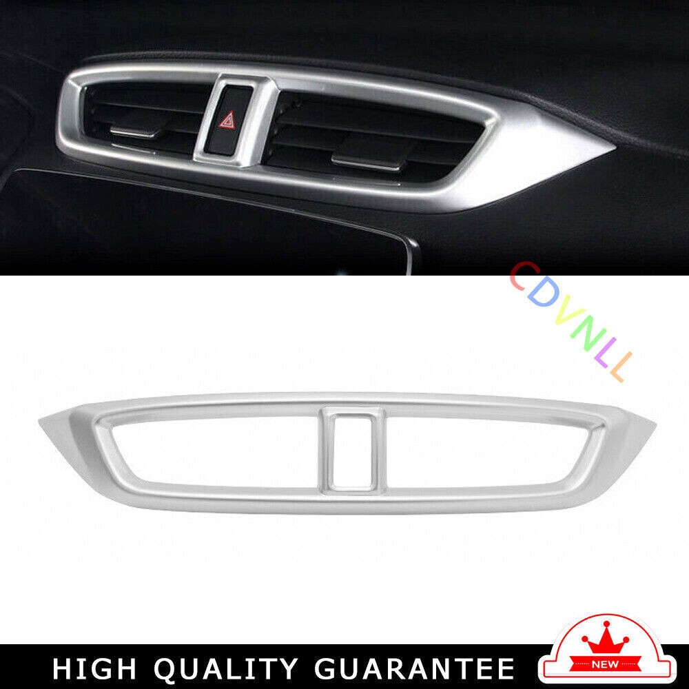 Middle Air Outlet Vent Cover Frame Trim For Honda CRV CR-V 2017-2022 Silver ABS