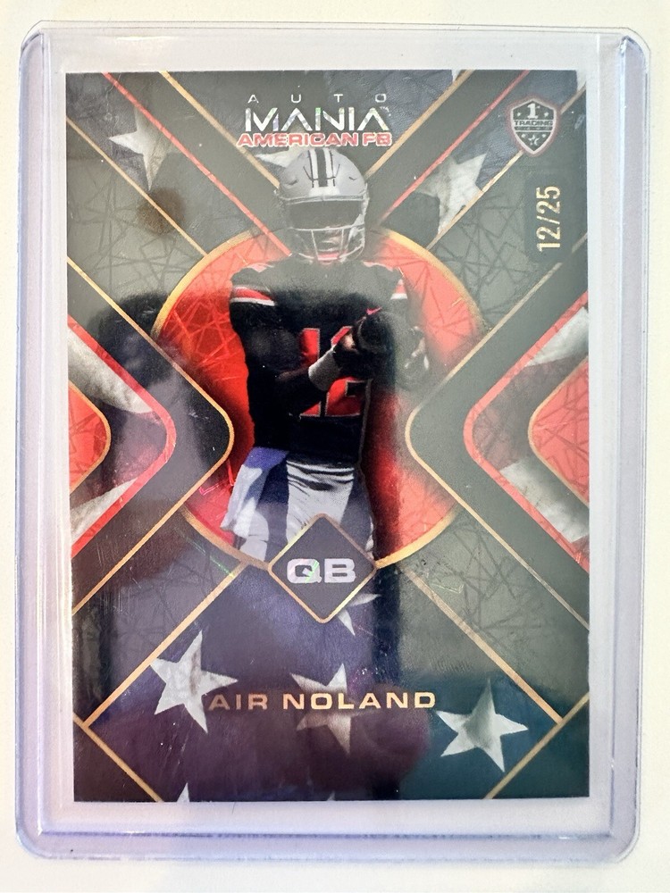 2024 Wild Card Air Noland /25 Black Velocity Mania American FB #AMADP-AN
