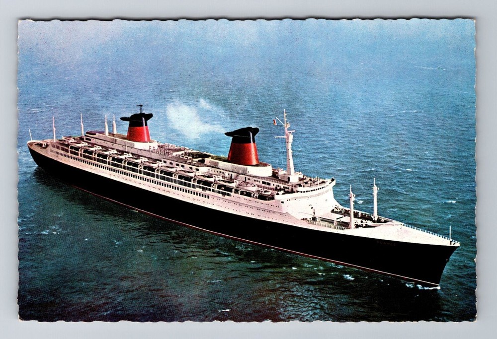 Le Havre-France, Cruise Ship, Ships, Transportation, Antique Vintage Postcard