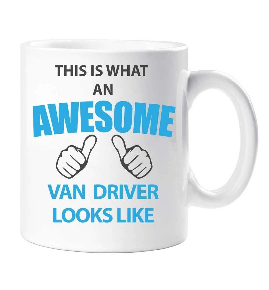 Awesome Van Driver Ceramic Mug - Perfect Novelty Gift for Van Drivers  