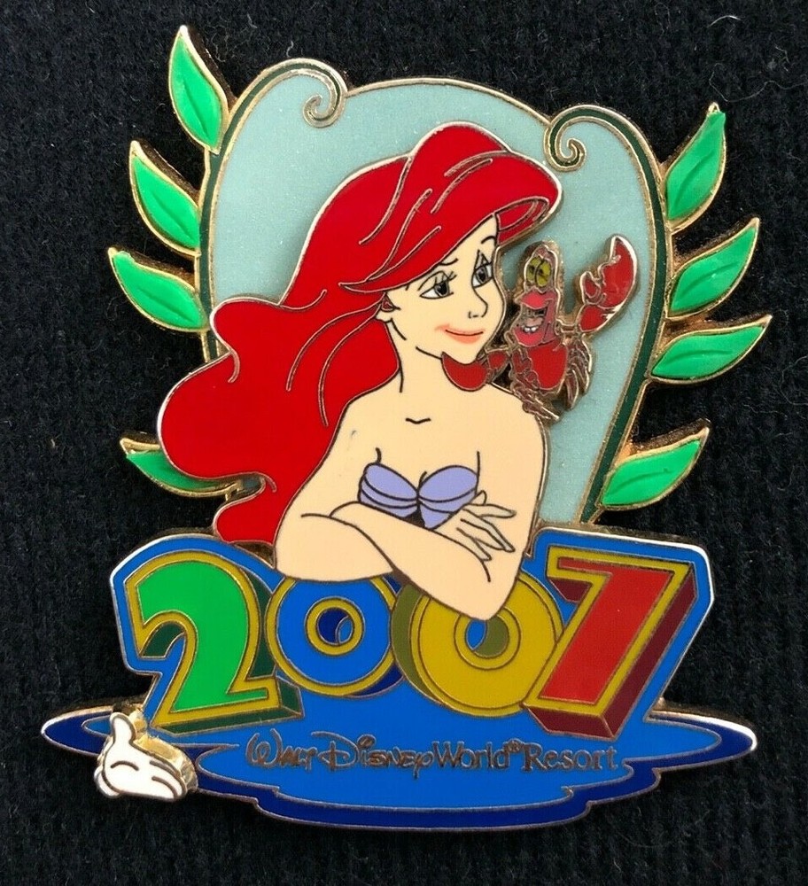WDW White Glove 2007 Collection Ariel and Sebastian LE 500 Disney Pin 52299