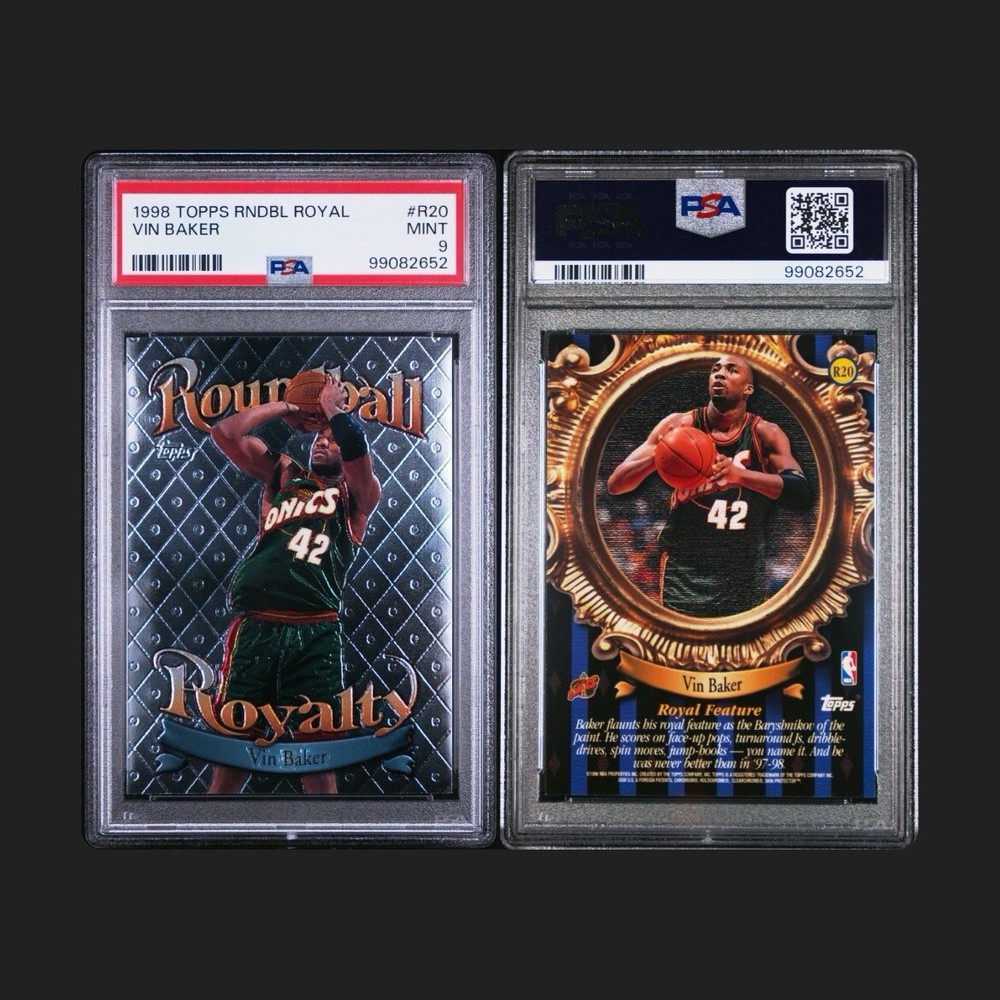 1998-99 Topps - Roundball Royalty #R20 Vin Baker PSA 9 MINT POP 2