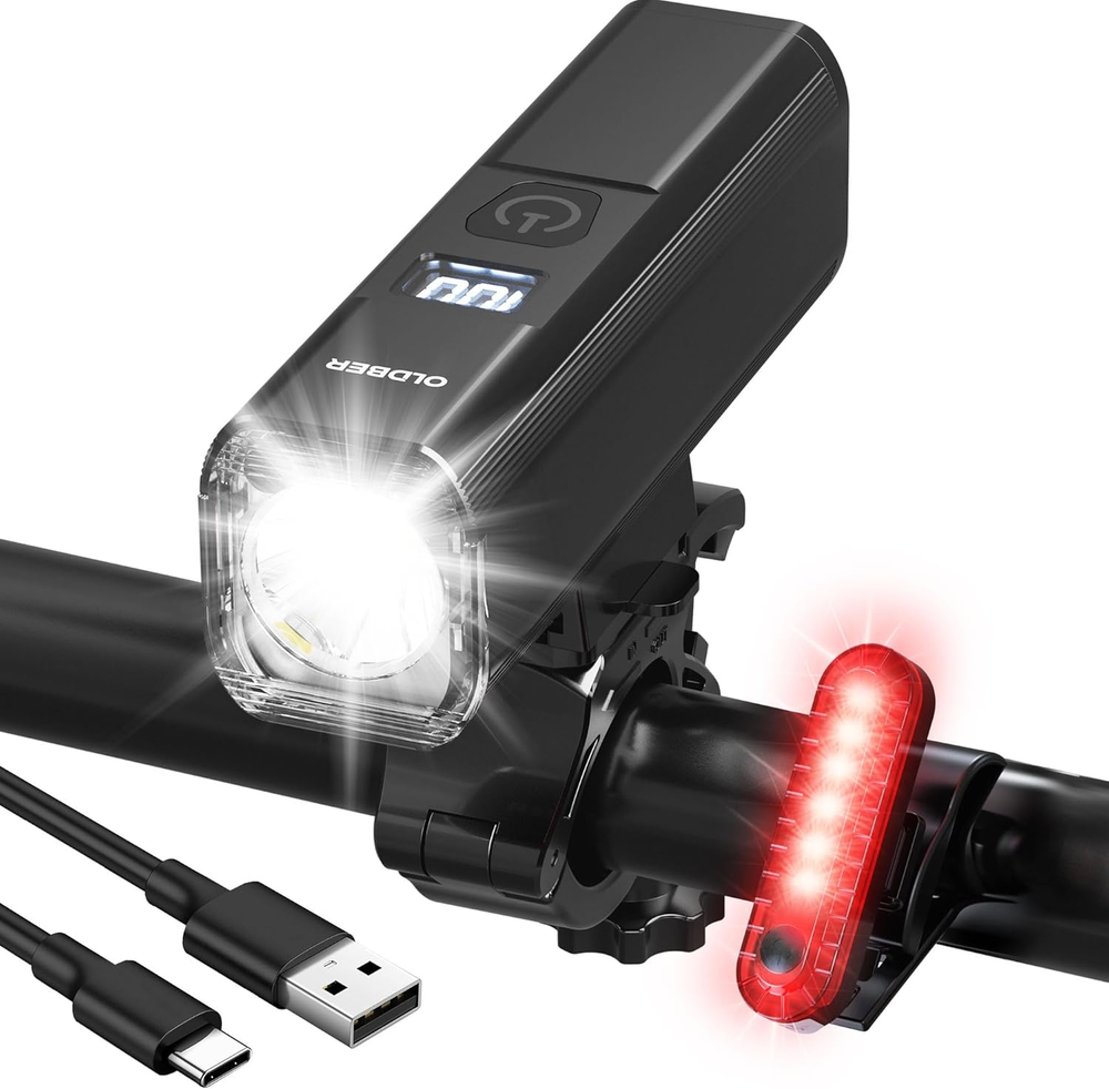Ultra-Bright Waterproof USB Rechargeable High-Lumen LED Bike Lights