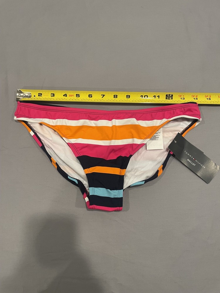 TOMMY HILFIGER WOMEN'S BIKINI SWIM BOTTOM, SIZE M