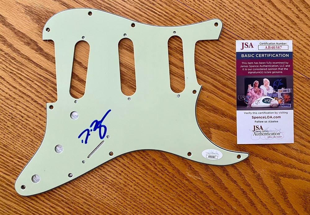 Dan Donegan Disturbed Sickness Ten Thousand Fists Signed Guitar Pickguard JSA B