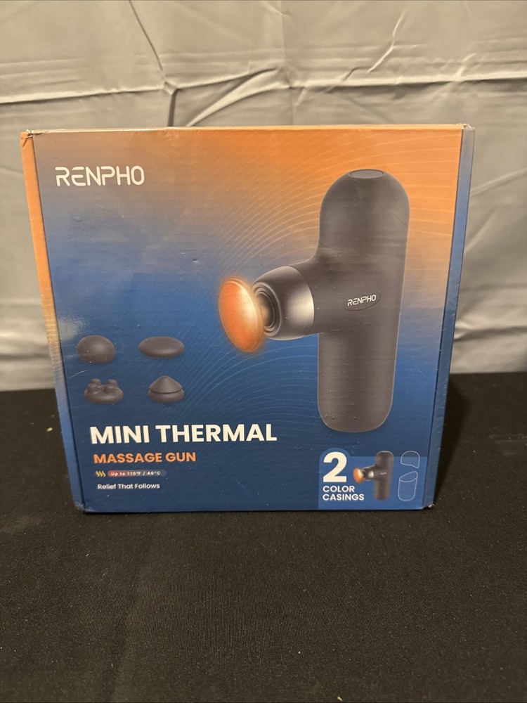 RENPHO Mini Thermacool Massage Gun with Heat and Cold, Travel Size Carry Case
