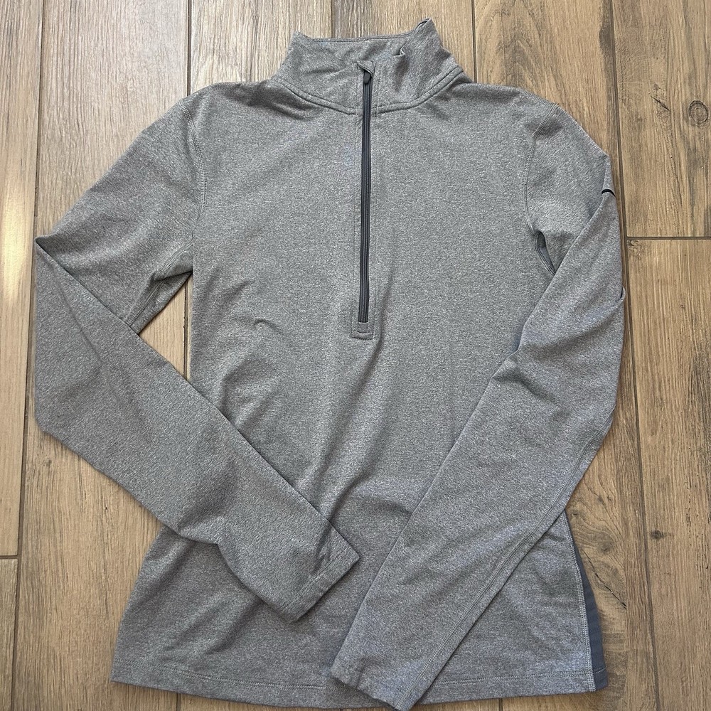 Nike Pro Dri Fit Quarter Zip Pullover Athletic Top Womens Sz M Athleisure