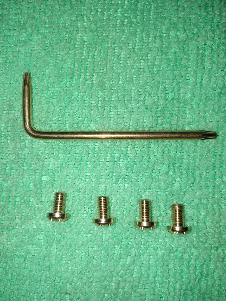 1911 Colt Grip Screws Fits All 1911 Grips Models Polished Gold plated 4 pcs