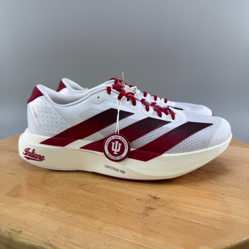 adidas NCAA x Adizero EVO SL Indiana Hoosiers IU Men’s Size 9 Running Shoes NEW